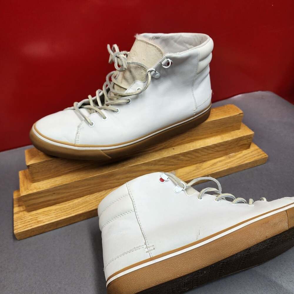 UGG Hoyt Luxe High Top Sneakers White Leather